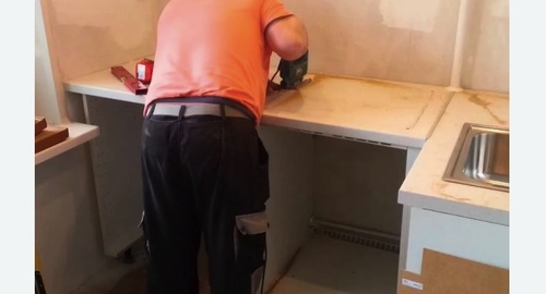 Сборка кухонного гарнитура. Бульвар Дмитрия Донского